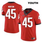 Youth Georgia Bulldogs NCAA #45 Bill Norton Nike Stitched Red Legend Authentic College Football Jersey EJY4054SM